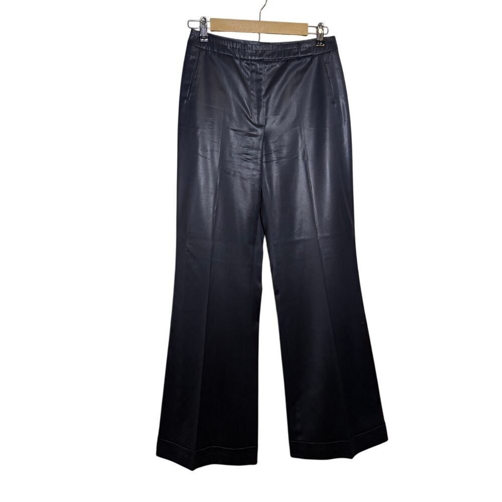 Marlowe Wide Leg Wool Satin Trousers Pants Women's Sz. 38 (US 4)